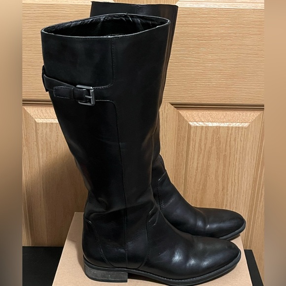 Sam Edelman Patton 2 Riding Boots Black Leather
Side Zip Buckle - Picture 3 of 15